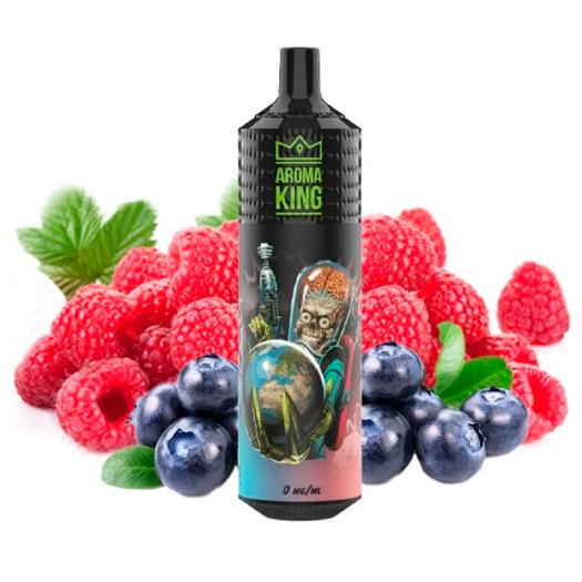 Descartável Mars Blueberry Raspberry 9000 Puff - SEM NICOTINA - Aroma King
