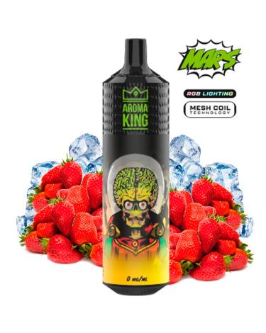 Descartável Mars Strawberry Ice 9000 Puff - SEM NICOTINA - Aroma King