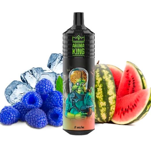 Descartável Mars Watermelon Razz Ice 9000 Puff - SEM NICOTINA - Aroma King
