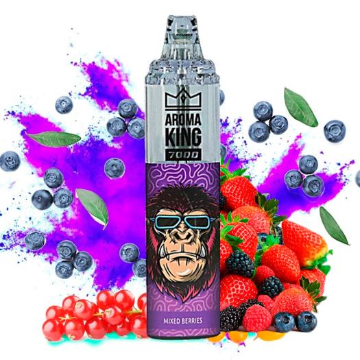 Descartável MIXED BERRIES Tornado 7000 Puff SEM NICOTINA - Aroma King