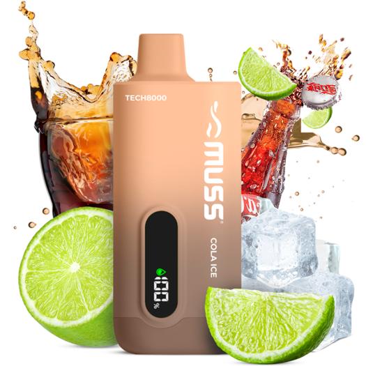 Descartável Muss Tech8000 COLA ICE - Sem Nicotina 8000 Puff