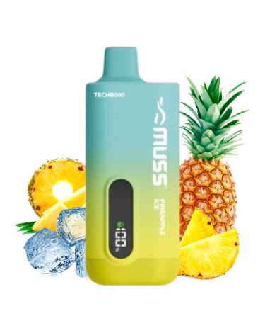 Descartável Muss Tech8000 PINEAPPLE ICE - Sem Nicotina 8000 Puff