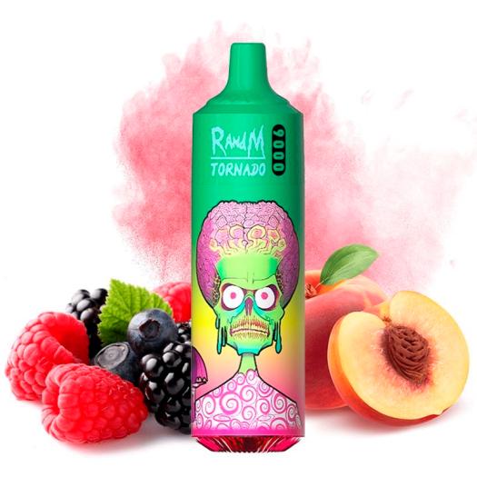 Descartável PEACH BERRY Tornado 9000 Puff - 600mAh Fumot SEM NICOTINA
