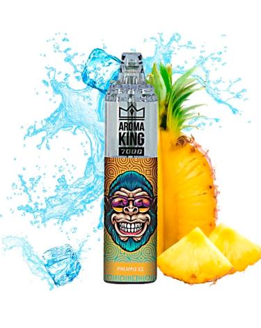 Descartável PINEAPPLE ICE Tornado 7000 Puff SEM NICOTINA - Aroma King