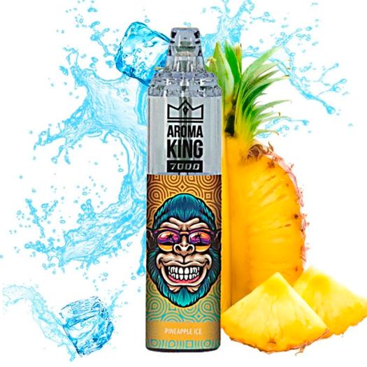 Descartável PINEAPPLE ICE Tornado 7000 Puff SEM NICOTINA - Aroma King