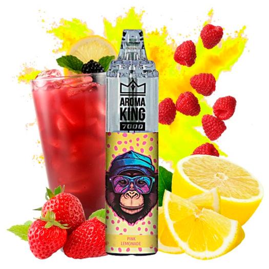 Descartável PINK LEMONADE Tornado 7000 Puff SEM NICOTINA - Aroma King