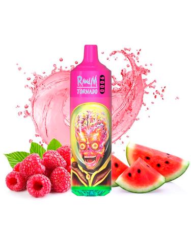 Descartável RASPBERRY WATERMELON Tornado 9000 Puff - 600mAh Fumot SEM NICOTINA