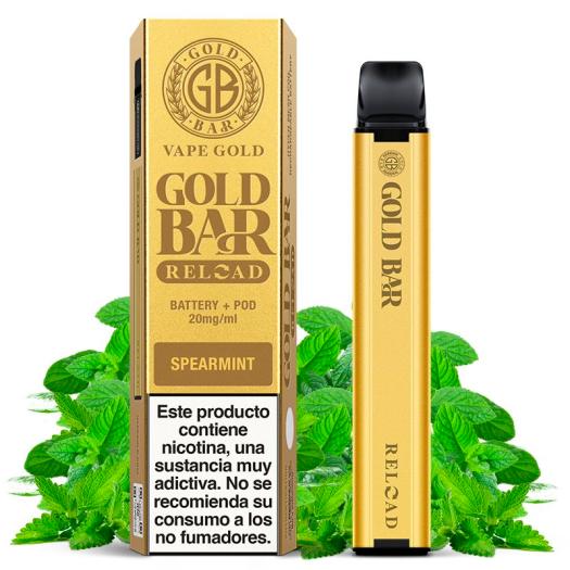 Descartável Reload Battery + Cartucho Spearmint Pod 2ml 20mg - Gold Bar