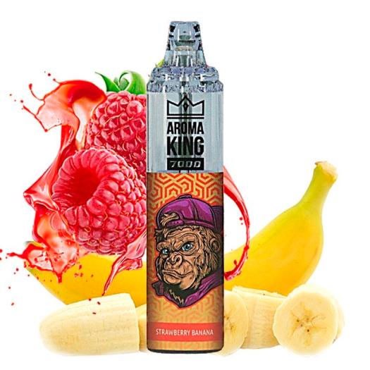 Descartável STRAWBERRY BANANA Tornado 7000 Puff SEM NICOTINA - Aroma King