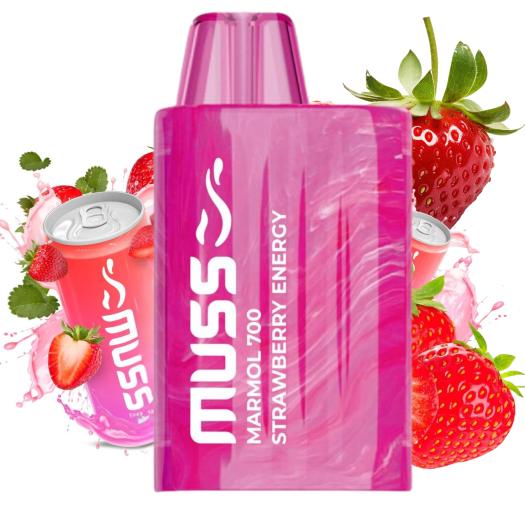 Descartável Strawberry ENERGY Muss Marmol 700 Puff  20mg