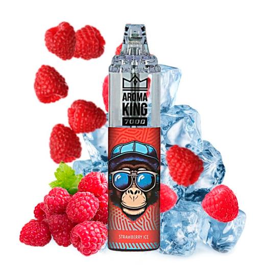 Descartável STRAWBERRY ICE Tornado 7000 Puff SEM NICOTINA - Aroma King