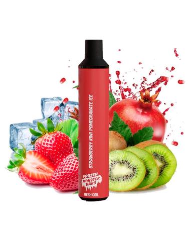 Descartável Strawberry Kiwi Pomegranate Ice 20mg - Monster Bar
