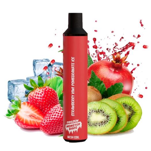 Descartável Strawberry Kiwi Pomegranate Ice 20mg - Monster Bar