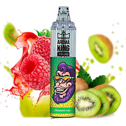 Descartável STRAWBERRY KIWI Tornado 7000 Puff SEM NICOTINA - Aroma King