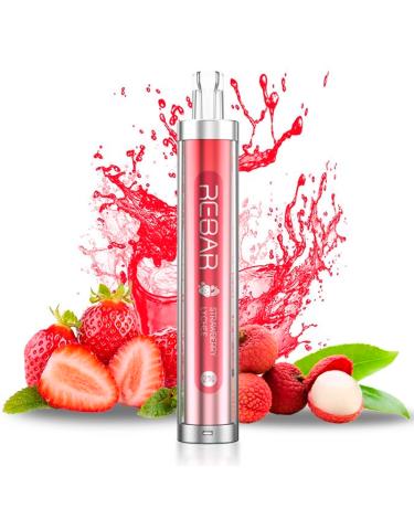 Descartável Strawberry Lychee 20mg - Rebar by Lost Vape