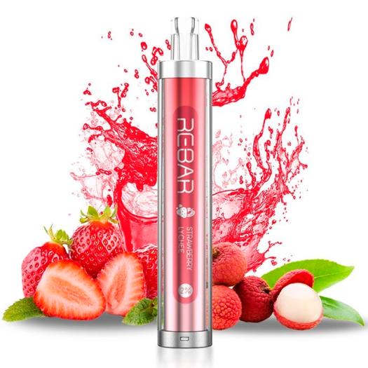 Descartável Strawberry Lychee 20mg - Rebar by Lost Vape