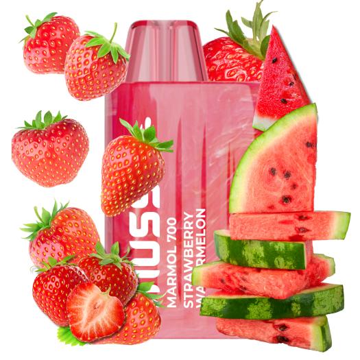 Descartável WATERMELON STRAWBERRY Muss Marmol 700 Puff  20mg