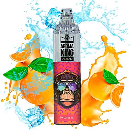 Descartável TANGERINE ICE Tornado 7000 Puff SEM NICOTINA - Aroma King