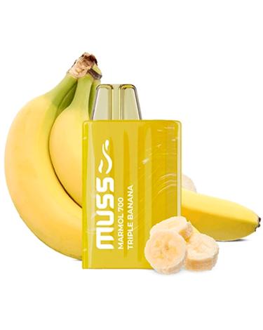 Descartável Triple Banana Muss Marmol 700 Puff  20mg