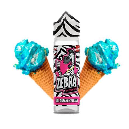 Dessertz Blue Cream Ice Cream - ZEBRA JUICE - 50 ml y 100 ml