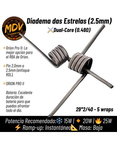 Diadema das Estrelas 2Core 2.5mm | MDV Coils |