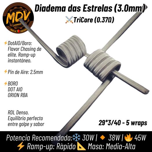 Diadema das Estrelas 3Core 3.0mm | MDV Coils |