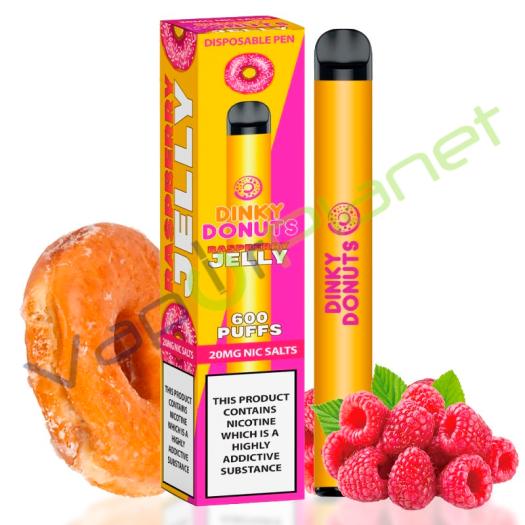 Dinky Donut RASPBERRY JELLY DONUT 20mg Salt - Descartável