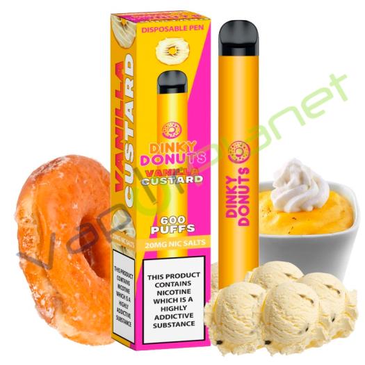 Dinky Donut VANILLA CUSTARD DONUT 20mg Salt - Descartável