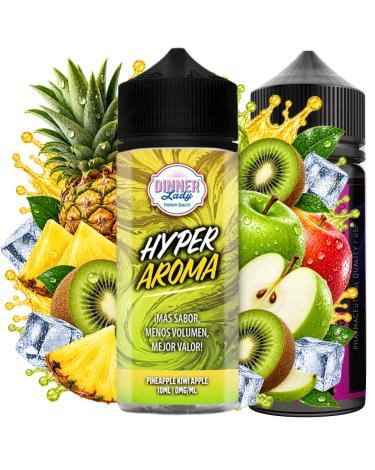 Dinner Lady Hyper Pineapple Kiwi Apple Longfill 10ml/120