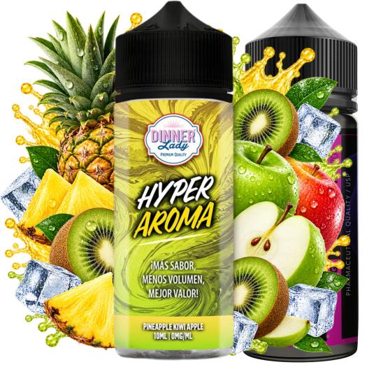 Dinner Lady Hyper Pineapple Kiwi Apple Longfill 10ml/120