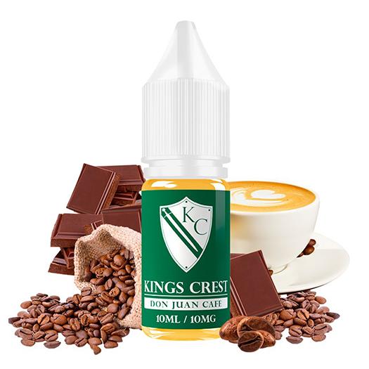 Don Juan Cafe 10ml - Kings Crest Salts 10 mg y 20 mg - Líquido con SALES DE NICOTINA Don Juan Cafe 10ml - Kings Crest Salts 10 mg y 20 mg - Líquido con SALES DE NICOTINA