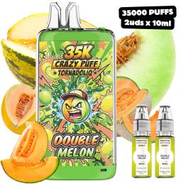 Double Melon Crazy Puff 35K 2x10ml 20mg Tornadoliq