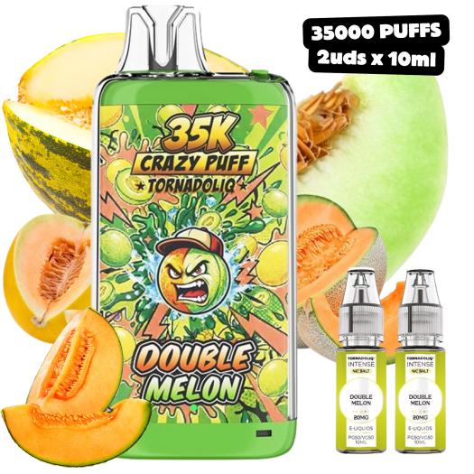 Double Melon Crazy Puff 35K 2x10ml 20mg Tornadoliq