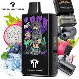 Dragon Fruit Blueberry Ice MT 10000 Puff Tesla Bar by Teslacigs
