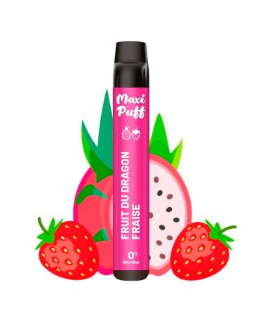 DRAGON FRUIT STRAWBERRY 2500 Puff - Maxi Puff - SEM NICOTINA