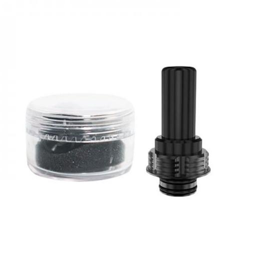 Drip Tip Long 510 - Black + Black - ThunderHead Creations