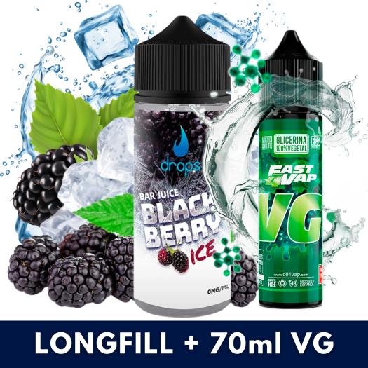 Drops Bar Blackberry Ice Aroma 60ml + VG FAST 70ML Drops Bar Blackberry Ice Aroma 60ml + VG FAST 70ML
