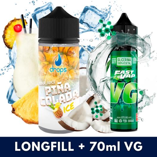 Drops Bar Juice Piña Colada Ice Aroma 60ml + VG FAST 70ML Drops Bar Juice Piña Colada Ice Aroma 60ml + VG FAST 70ML