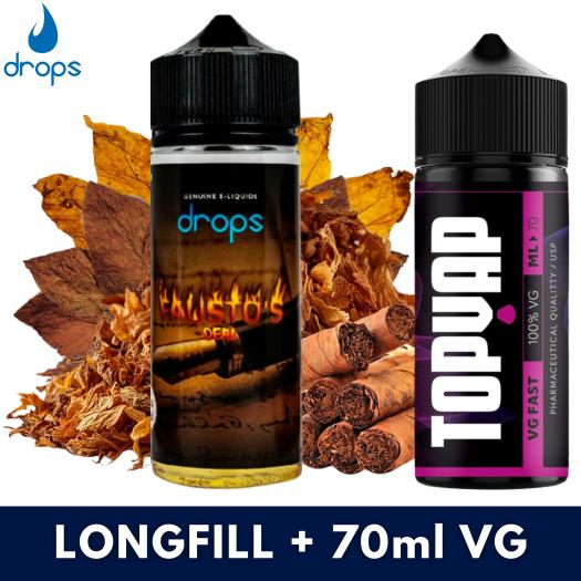 Drops Fausto Aroma 16ml/120 Longfill + 70ml VG Fast