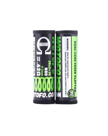 Dual Core Fused Clapton Coils - 28Gx2+38G 0.62Ω - 10 Uds - Wotofo