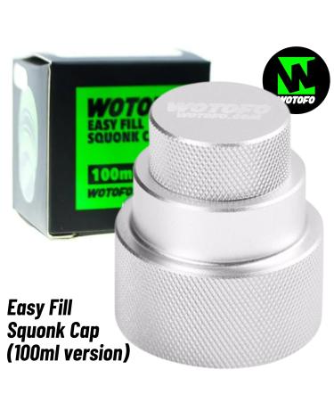 Easy Fill Squonk Cap Wotofo (100ml version) SILVER