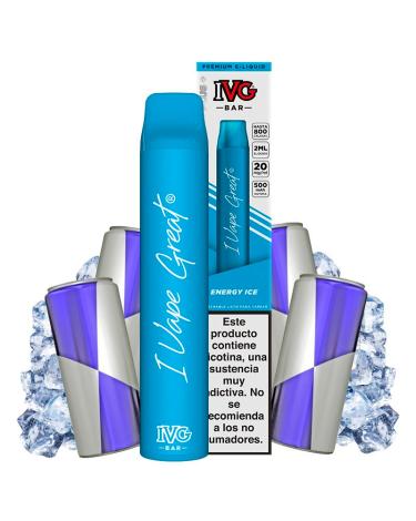 Energy Ice 600puffs - IVG Bar Plus 20mg - POD Descartável