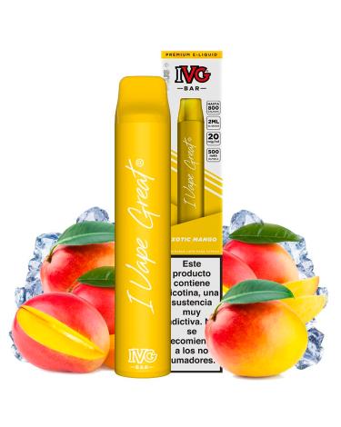 Exotic Mango 600puffs - IVG Bar Plus 20mg - POD Descartável