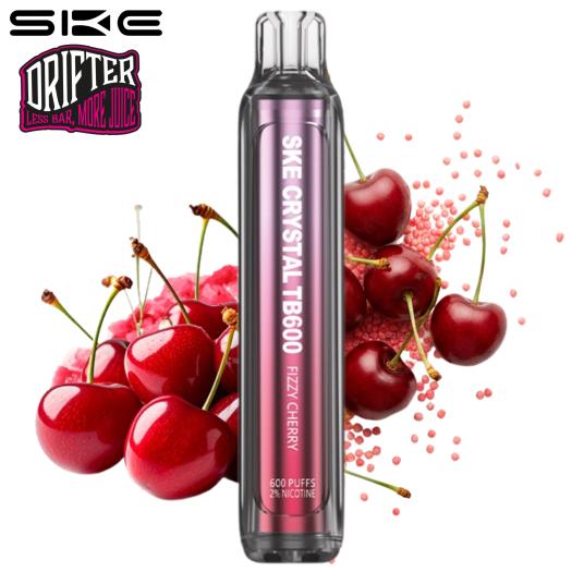 Fizzy Cherry SKE x Drifter Crystal TB600 20mg Descartável
