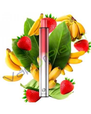 Flex Puff 2ml 20mg Strawberry Banana - Vabeen - POD DESCARTÁVEL 700Puff