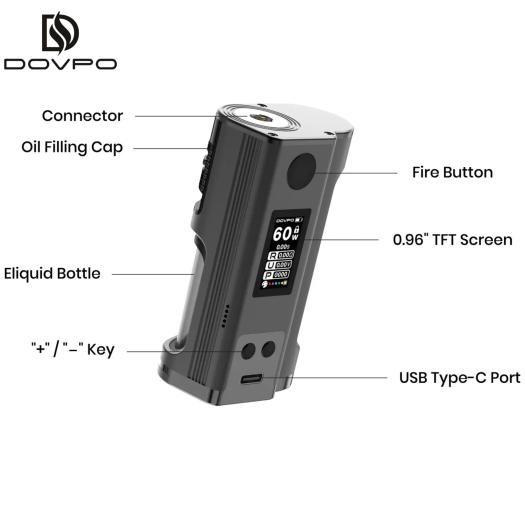 Flipside Solo 100W | Squonk | Dovpo (Garrafa Flipside Incluida) RED