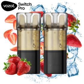 Strawberry Ice | Pack 2 uds | Cartuchos Pré-Carregado 20mg Vozol Switch Pro