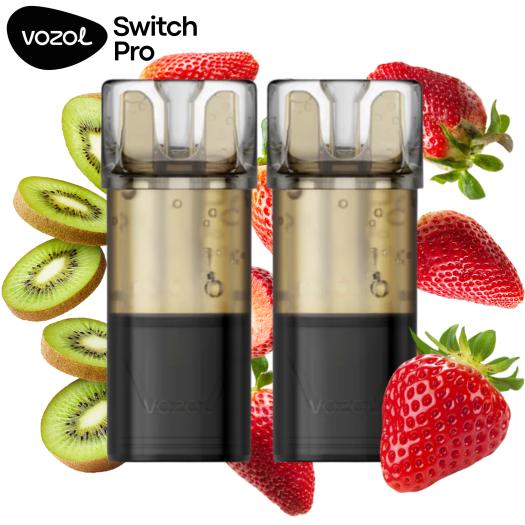 Strawberry Kiwi | Pack 2 uds | Cartuchos Pré-Carregado 20mg Vozol Switch Pro