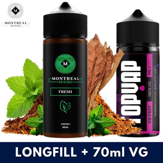 FRESH Montreal Original Aroma 30ml (Longfill) + 70ml VG Fast FRESH Montreal Original Aroma 30ml (Longfill) + 70ml VG Fast