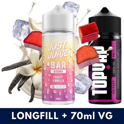 Fruity Vanilla 24ml/120 (Longfill) Just Juice Bar + 70ml VG Fast
